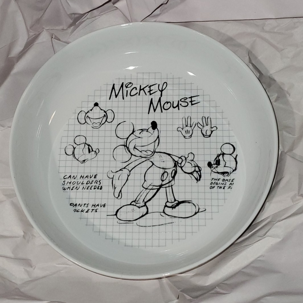 4 Ceramic Sketch Mickey Bowls